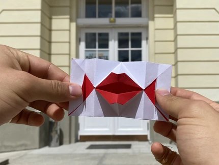 Origami-Kussmund