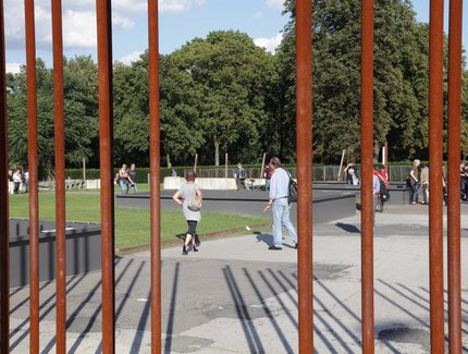 Das Außenareal Gedenkstätte Berliner Mauer © Stiftung Berliner Mauer