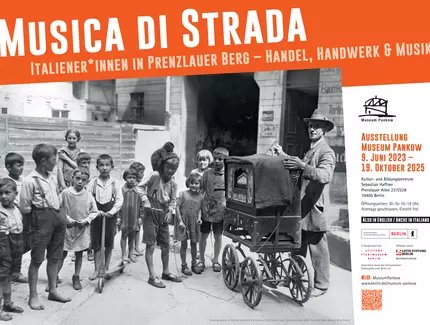 POSTER Musica di strada - Italiener*innen in Prenzlauer Berg - Handel, Handwerk & Musik