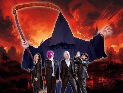 KEY VISUAL Generalprobe Weltuntergang: Der Tod (Death Comedy) trifft Die Gorillas (Improtheater)