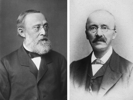 Rudolf Virchow (1821–1902), Heinrich Schliemann (1822–1890), Georg Schweinfurth (1836–1925)