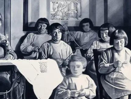 Giulia Andreani, Die Weberinnen (Dentellières), Detail, 2025