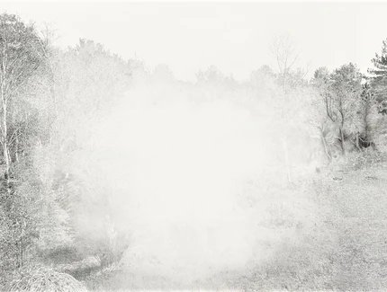 Océane Moussé, L'Eclat, 2018, Tusche auf Papier, 100 x 150 cm, Foto: © Océane Moussé