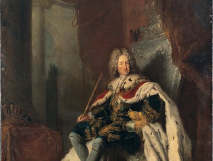 Antoine Pesne: König Friedrich I. auf dem Silberthron, um 1712