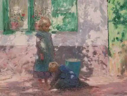 Emile Claus, Sonniger Tag, Detail