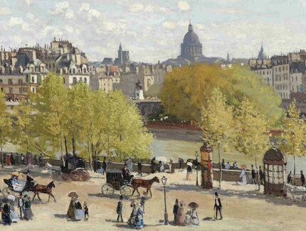 Claude Monet, Saint Germain l'Auxerrois, Detail, 1867