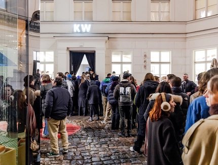 Ausstellungseröffnung Frühjahrsprogramm 2025 in den KW Institute for Contemporary Art, Berlin 2025. Foto: David von Becker.