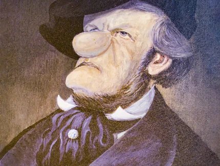 Richard Wagner gezeichnet von Loriot