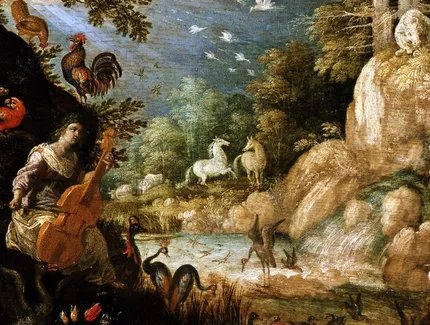 Roelant Savery, Landschaft mit Orpheus und den Tieren (Detail), 1611 (?)
