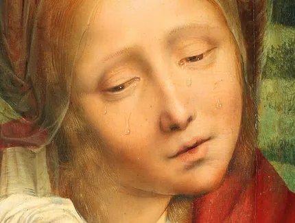 Quentin Massys, Klagende Frau aus einer Beweinung Christi (Detail), um 1525