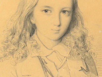 Zeichnung von Felix Mendelssohn als Kind