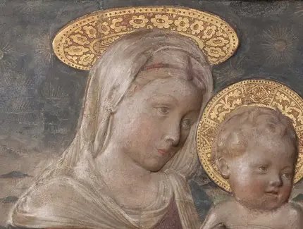 Madonna Romoli-Martini dell’Ala, 1453/1465, Detail, Skulpturensammlung und Museum für Byzantinische Kunst