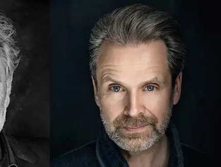 Stefan Hertmans (li.), Matthias Matschke (re.)