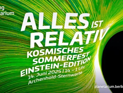 Plakat vom Kosmisches Sommerfest: Einstein-Edition.