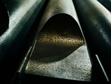 Detail einer Orgelpfeife