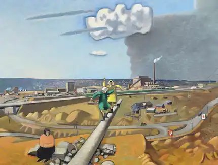 Wolfgang Mattheuer: Brasker Landschaft, 1967