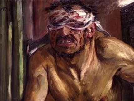 Lovis Corinth, Der geblendete Simson, 1912, Öl auf Leinwand, 130 x 105 cm, Staatliche Museen zu Berlin, Alte Nationalgalerie, Fotograf: Andres Kilger