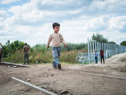 Refugees at Roeszke Border Crossing; 08.09.2015; Hungarian-Serbian Border