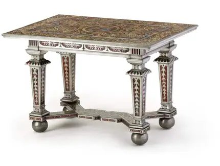 Prunktisch in Boulletechnik aus dem Heidelberger Schloss, Johann Daniel Sommer, Heidelberg (?) 1684