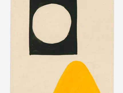 Max Bill, Ohne Titel (Zeichnung), nicht datiert, ca. 1932/33, Aquarellfarbe auf Karton, 29x15,7cm
