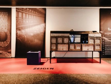 Ausstellungsansicht Unsichtbare Orte Siegfried Hirschmann im Forschungscampus Dahlem