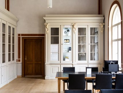 "Flechtwerk der Dinge. Das Sammlungsschaufenster der Humboldt-Universität zu Berlin". Prototyp. © Felix Sattler/HU Berlin