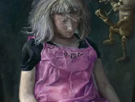 Gudrun Brüne, Die Modellpuppe, 1987, Öl auf Leinwand, Nationalgalerie, Staatliche Museen zu Berlin / Andres Kilger