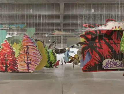 Petrit Halilaj, Very volcanic over this green feather, 2021, Installationsansicht, Tate St Ives