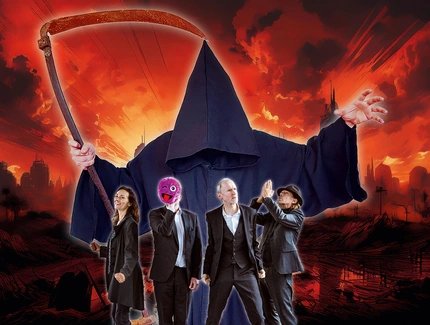 VISUAL Generalprobe Weltuntergang: Der Tod (Death Comedy) trifft Die Gorillas (Improtheater)