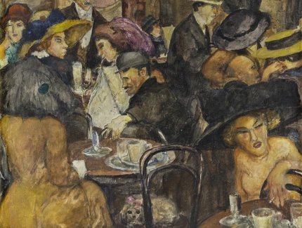Willy Jaeckel Im Kaffeehaus, 1912 Bröhan Museum