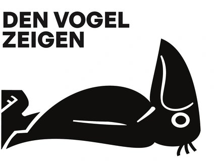 Plakat zur Ausstellung "Den Vogel zeigen. Berlins letzte Umweltzeitung"