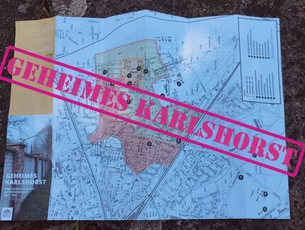 Faltplan zum historischen "Geheimen Karlshorst"