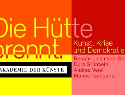 VISUAL Akademie-Gespräch: Die Hütte brennt. Kunst, Krise und Demokratie