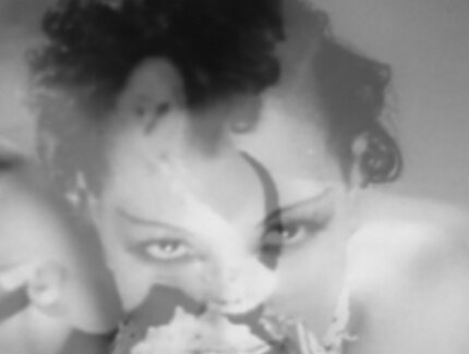 Kandis Williams, Collage für die Ausstellung „Josephine Baker. Icon in Motion”, Neue Nationalgalerie, 26.1.-28.4.2024, Filmstills: „Princess Tam Tam“, 1935, Director / Regie: Edmond T. Gréville