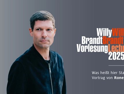 Willy Brandt Lecture 2024. Was heißt hier Staatsräson? Vortrag von Ronen Steinke