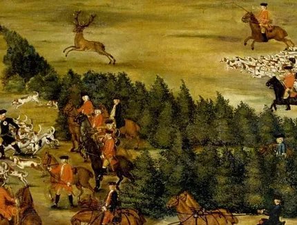 Friedrich I. bei der Jagd in Wusterhausen