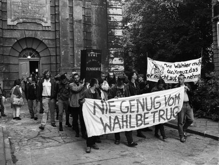 Demonstration gegen Wahlbetrug, 1989