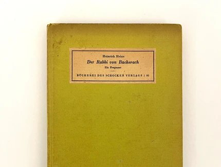 Buchcover Heinrich Heine "Der Rabbi von Bacherach", Schocken Verlag
