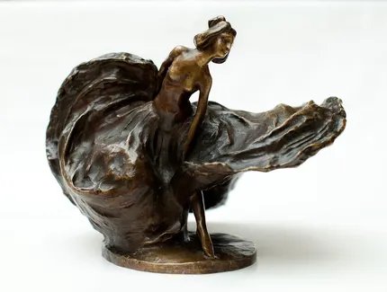 Bernhard Hoetger, Loïe Fuller, um 1901, Bronze, 26 x 35 x 27 cm