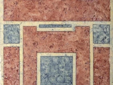 Mood Indigo, um 2002, Enkaustik auf MDF