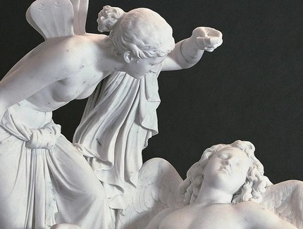 Reinhold Begas (1831 – 1911), Amor und Psyche, Skulptur / Marmor (1854-57)