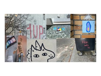 Collage Graffiti und Street Art