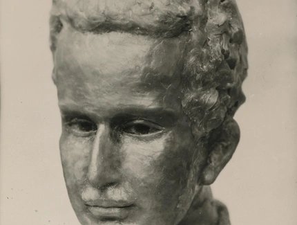 Jula Radt-Cohn: Portraitkopf Walter Benjamins, 1926