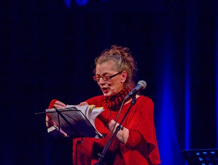 Bettina Wegner auf der Bühne