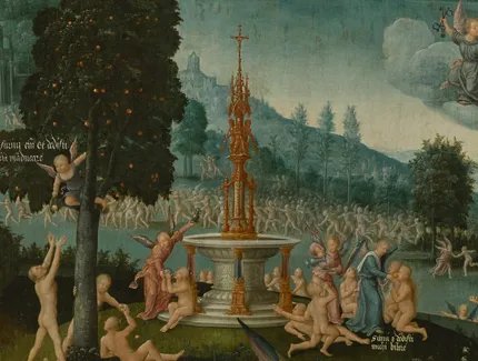 Jean Bellegambe. Triptychon mit dem Jüngsten Gericht (Detail), 1520 – 1525