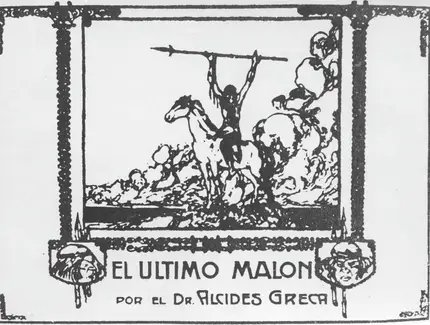 Filmplakat „El última malón“ (1918)