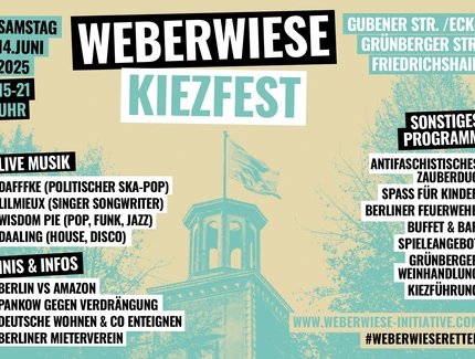 Weberwiese Kiezfest Flyer