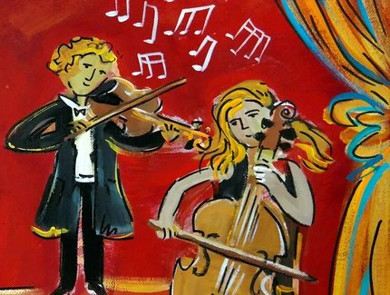 Streicher:innen, gemalt