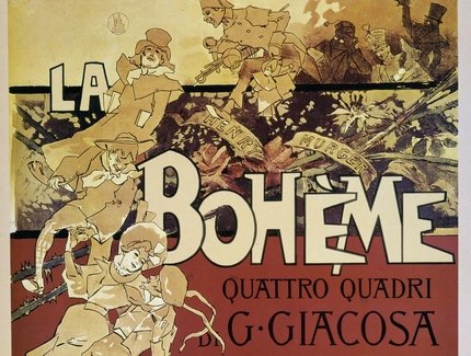 Poster La Bohème von Puccini von Adolfo Hohenstein