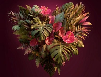 Valentinstag-Dinner unter Palmen